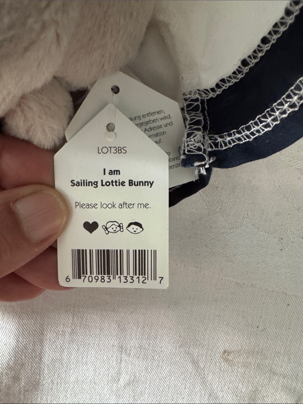 NWT Jellycat Sailing Lottie Bunny - Picture 4 of 4